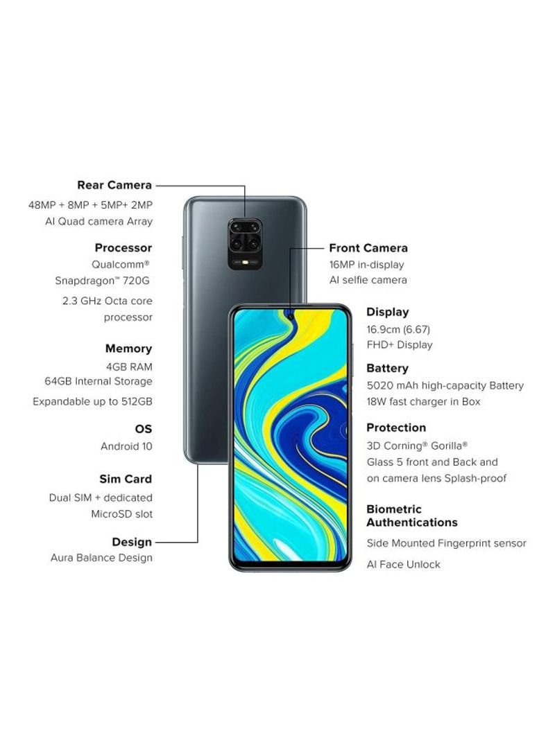 Redmi Note 9 Pro interstellar gray specs