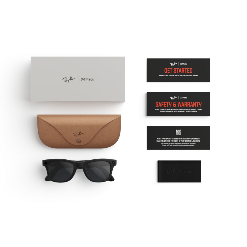 Meta Ray-ban Wayfarer (Gen 2) Matt Black - Clear to Grey Transitions® - Image 2